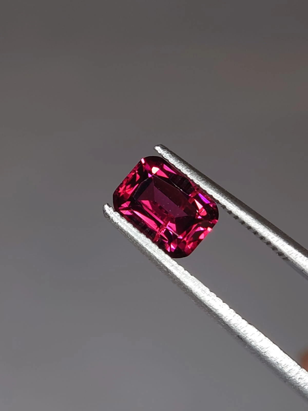 1.41ct Natural Long Cushion Cut Rhodolite Garnet from Tanzania — view 4